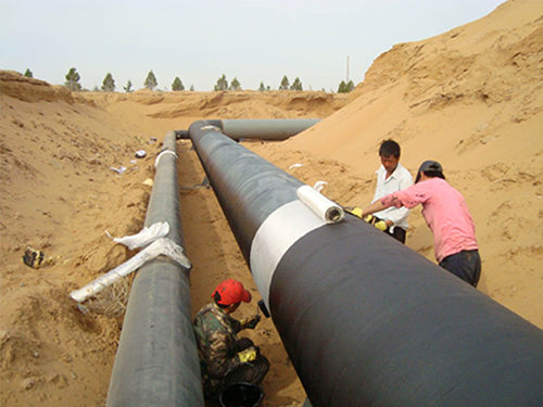 陕北基泰能源化工有限公司地埋煤气管道、蒸汽管道施工现场 陕北基泰能源化工有限公司地埋煤气管道、蒸汽管道施工现场