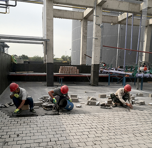 酸罐地坪围堰防腐施工 酸罐地坪围堰防腐施工